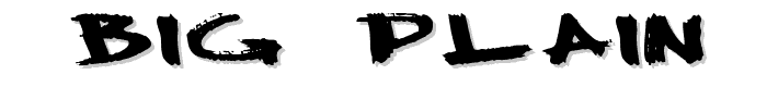 Big Plain font